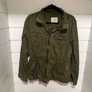 Green utility jacket